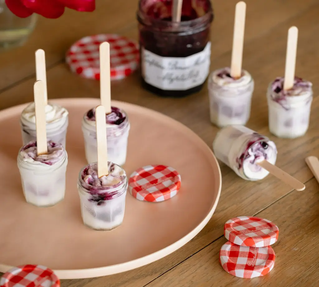 Yaourts glacés confiture de myrtilles Bonne Maman