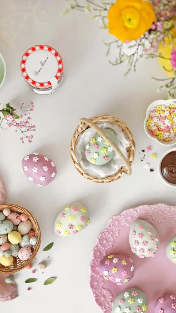 Oeufs de Pâques façon brownies à la Pâte à tartiner Bonne Maman 