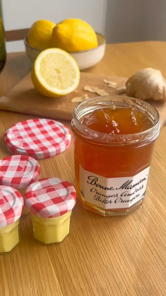 Shots vitaminés à la Confiture d’oranges amères Bonne Maman 