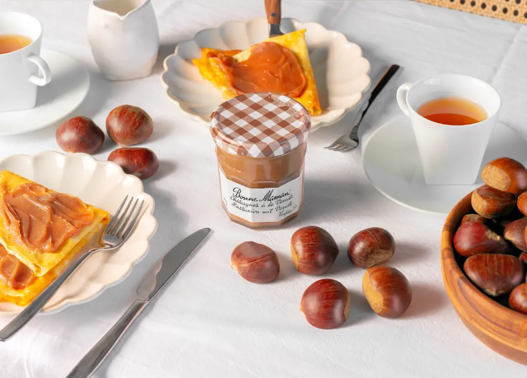 Delicious Crêpes with Chestnut & Vanilla Jam