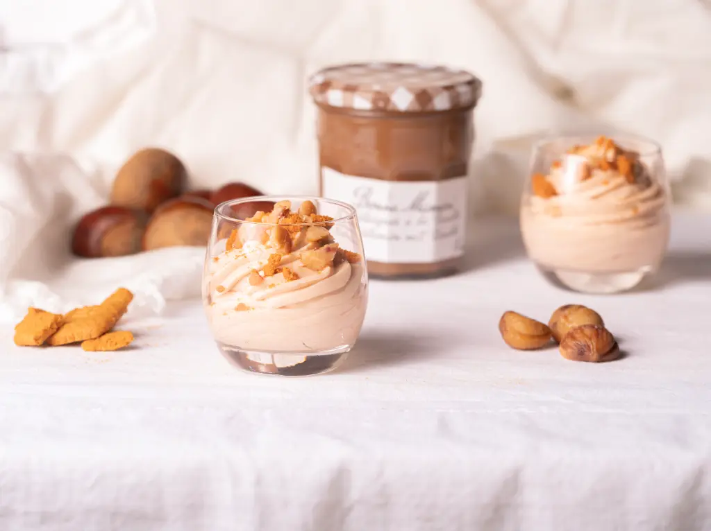 Creamy Chestnut & Vanilla Jam Mousse