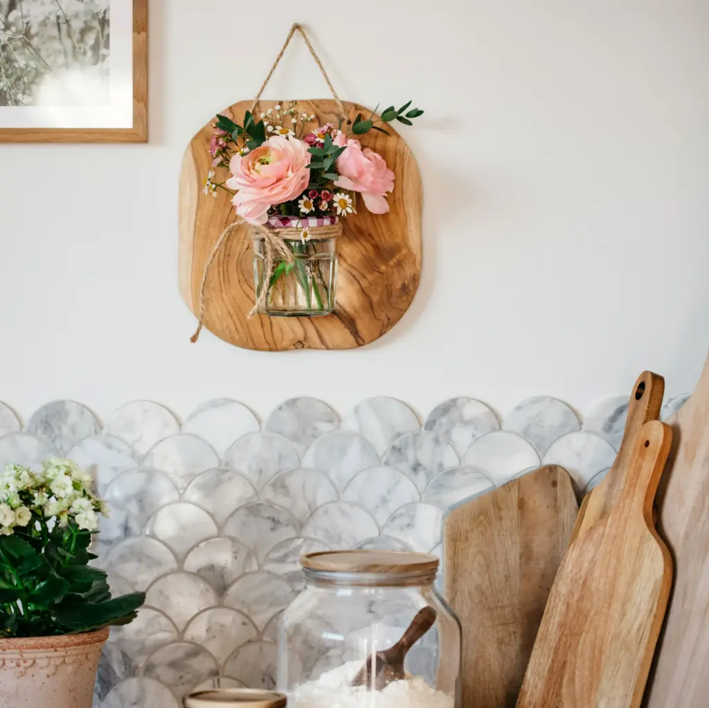 Cadre mural fleuri Bonne Maman 