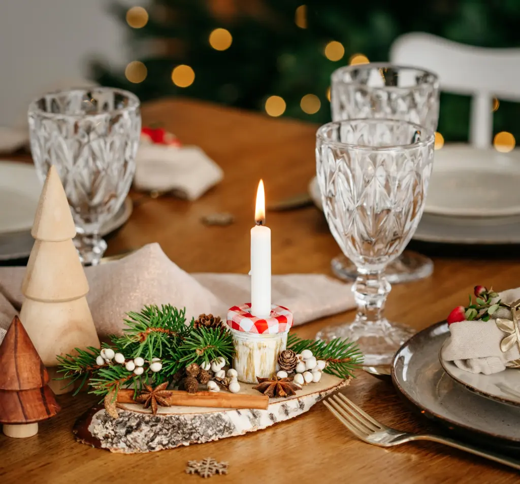 Décoration de table végétale Bonne Maman 