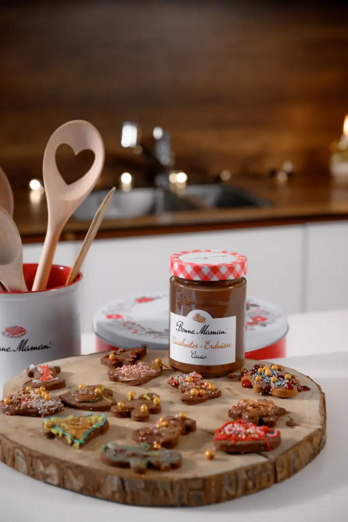 Biscuits de Noël à la pâte à tartiner Cacahuètes & Cacao 