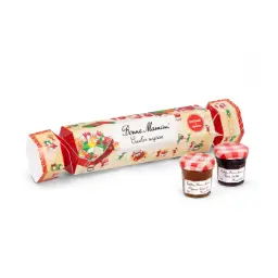 Weihnachtscrackers mit Konfitüren