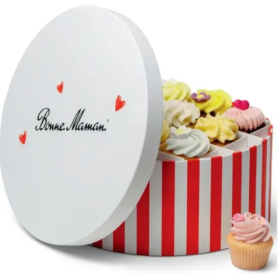 Boîte de 12 cupcakes « Bonne Maman »